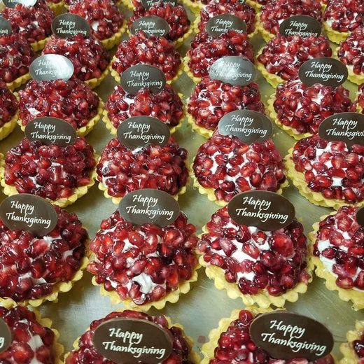 Pomegranate tartlets