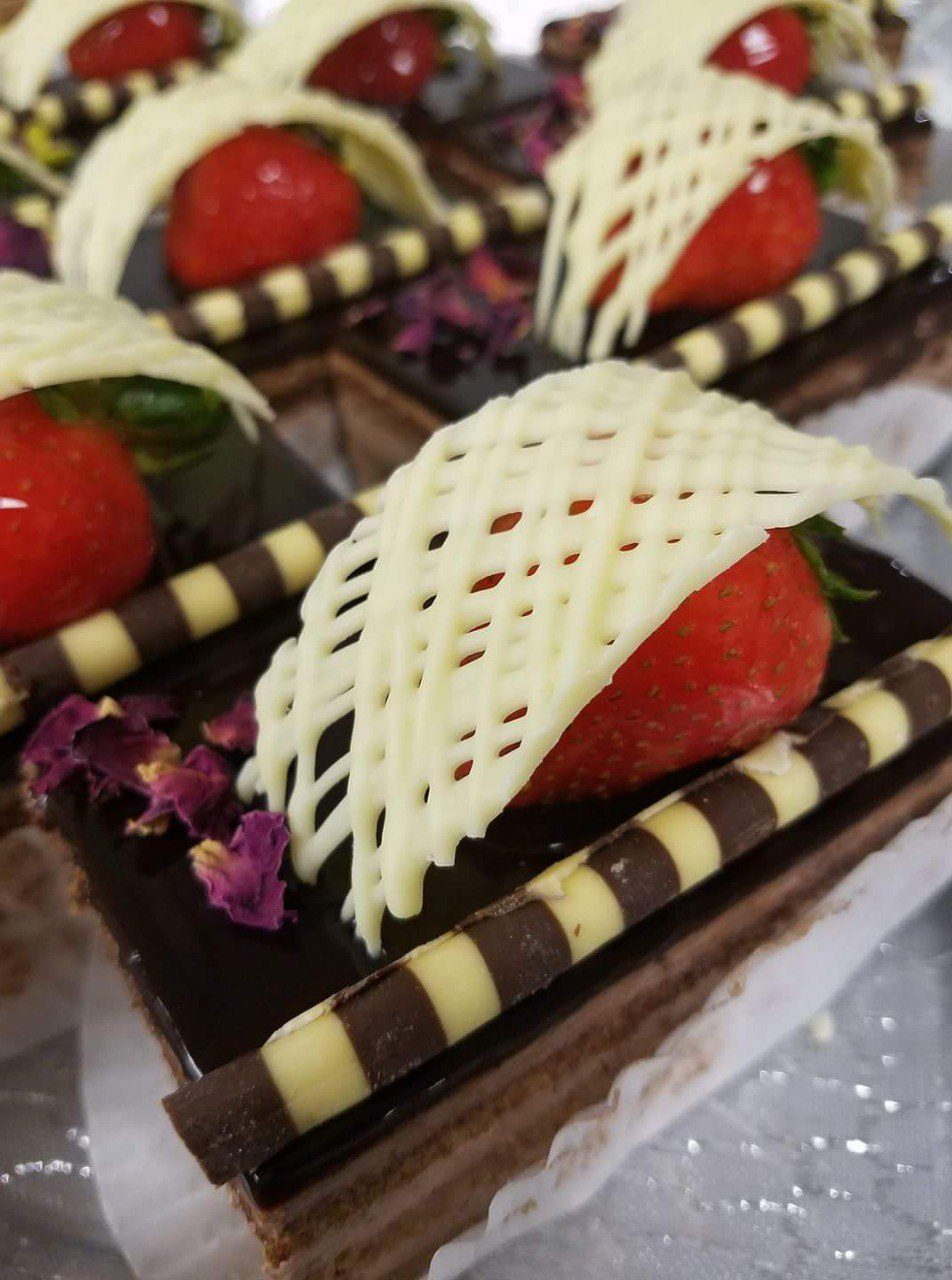 Strawberry Opera Cake